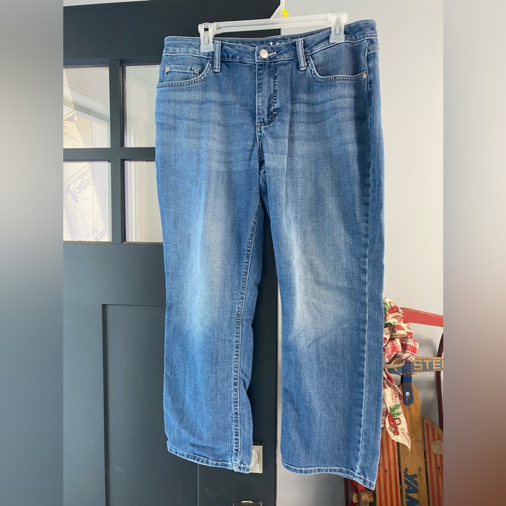 Ladies Lee mid rise straight leg jeans